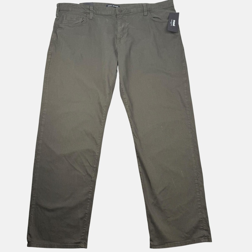 Mavi Jeans Mens 44x32 Green Matt Relaxed Straight Corduroy Bedford Stretch